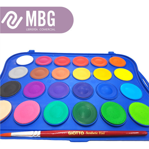 Acuarela Giotto De 24 Colores + Pincel