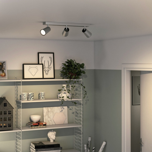 Imagen 2 de 5 de Aplique De Techo Philips Paisley Spot 3x5.5w Gu10 Gris