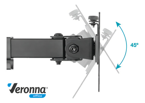 Suporte de Mesa Para TV/Monitor De 17" Até 32" Articulado Preto TSM200 Veronna