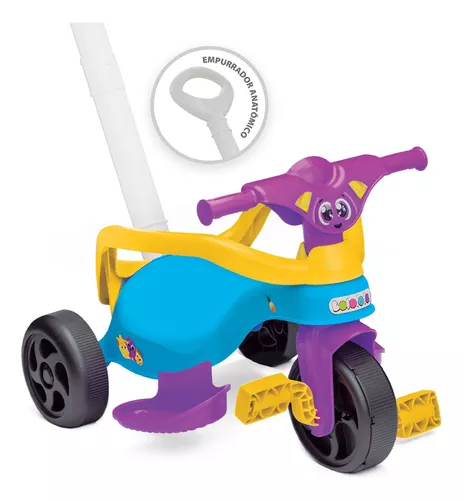 Motoca Menino Triciclo Infantil C/ Empurrador Totokinha