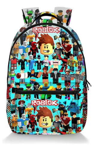 Mochila Roblox 3D Print USB Mochila escolar