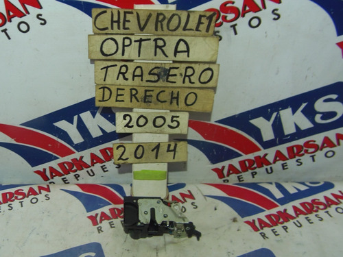 Chapa Con Cierre Trasera Derecha Chevrolet Optra 2006-2014