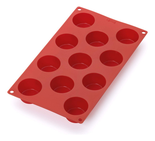 Lekue Molde Silicona Rojo Para Muffins 11 Taza