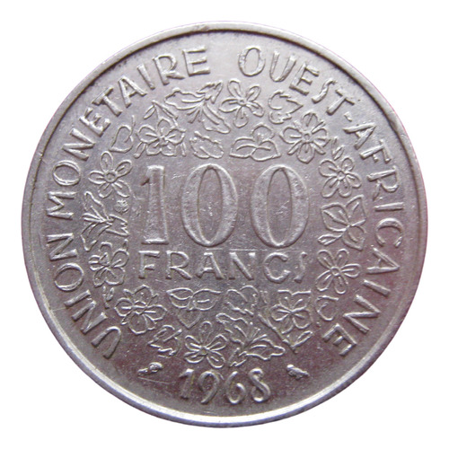 África Oeste 100 Francos 1968