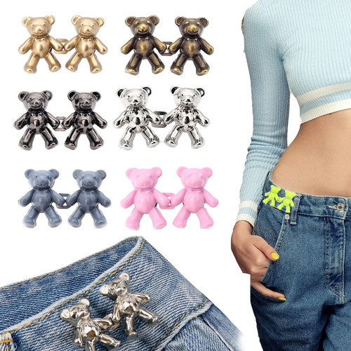 Alfiler Boton Oso Para Jeans  2023 Mejor Lindo Coser Broche