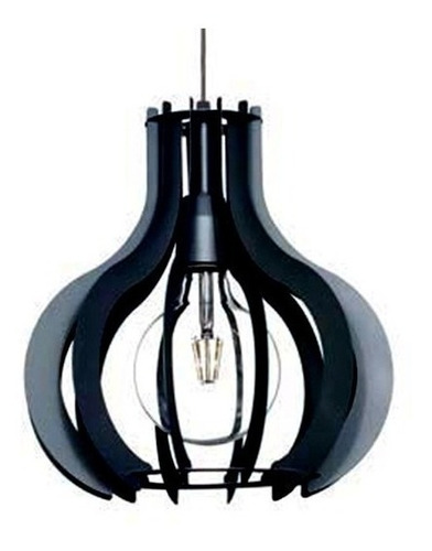 Lampara Colgante 1 Luz Moderna Negro Blanco Loja Ng C