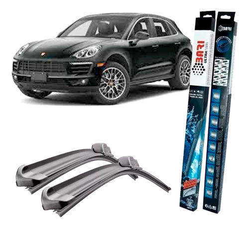 Kit 2 Escobilla Aerodinámica Larga Vida P/ Porsche Macan X2