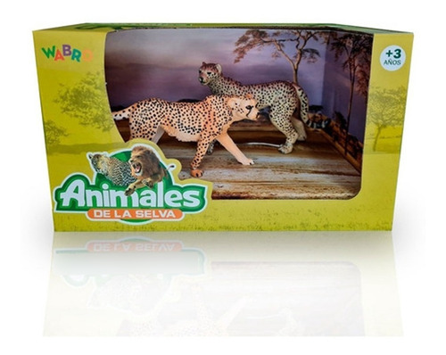 Playsets animal world cheetah Pack x 2 Figuras