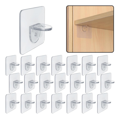 Clavijas De Soporte Plástico Autoadhesivo Para Estantes Y Mu