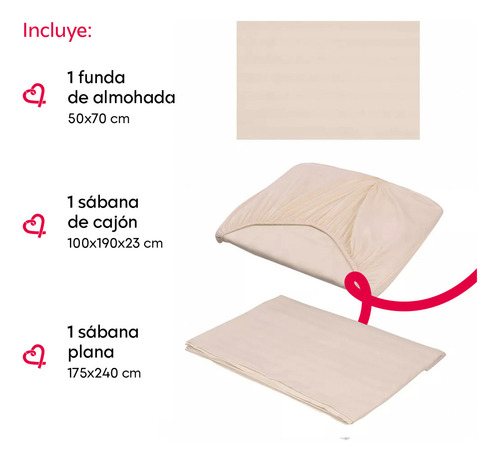 Juego De Sábanas Individual Microfibra Ultra Suave Premium