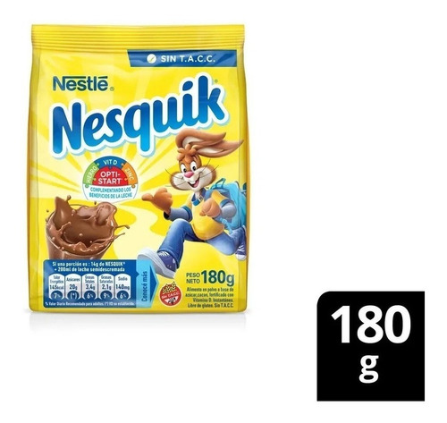 Cacao Nesquik Optistart 180 Grs X 2 Unidades
