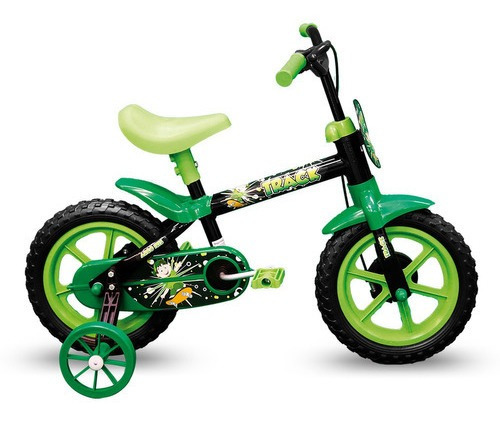 Bicicleta Track Bikes Arco Iris Infantil Aro 12 Huck Verde P