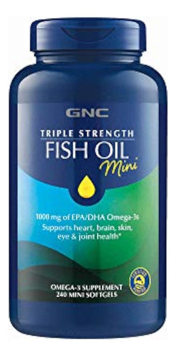 Gnc Triple Fuerza Aceite De Pescado Mini's | Omega-3 Apoyo P