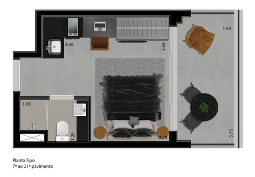 Imagem 16 de 21 de Studio Residencial Para Venda, Perdizes, São Paulo - St2374. - St2374-inc