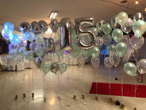 Imagen 3 de 10 de Globos Con Helio Perlados 12 Pulgas!!!Los Más Brillosos!!