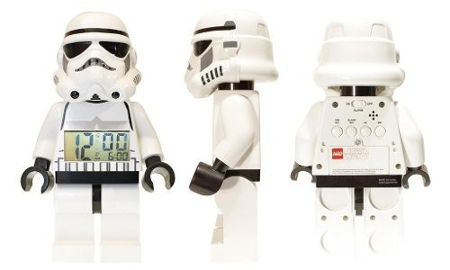 Star Wars - Reloj Alarma Despertador Lego Stormtrooper