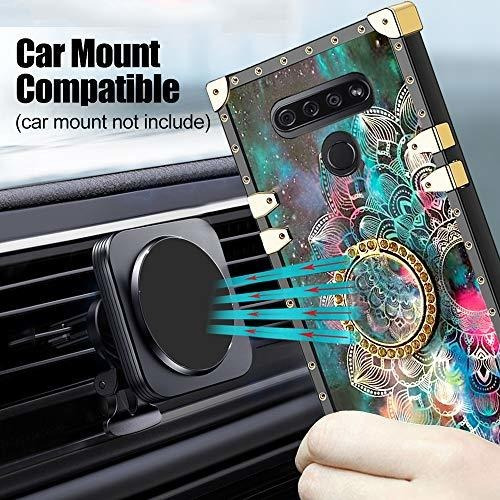 Nancheng LG K51 Funda, LG Q51/LG Reflect Funda With Ring Sta
