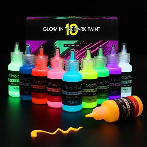 Pigmento De Resina Magicfly Glow In The Dark Paint, 10 Color