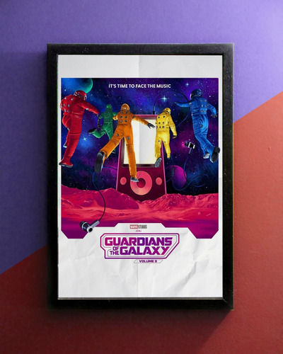 Poster Decorativo Guardians Of The Galaxy V3 (50 Cm X 35 Cm)