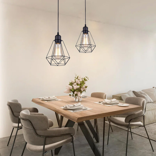 Dehobo 150 Cm Ajustable Industrial Vintage Decoración Retro E27 Negro Lámpara Led Colgante Industrial Modernas Decorativas Vintage Lamparas Para Sala Lamparas Decorativas Techo Lampara Industrial