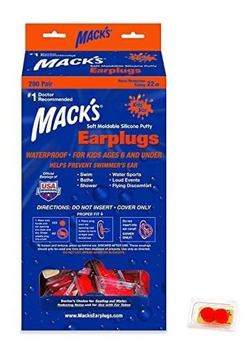 Tapones Para Oídos - Mack S Soft Moldable Silicone Putty Ear