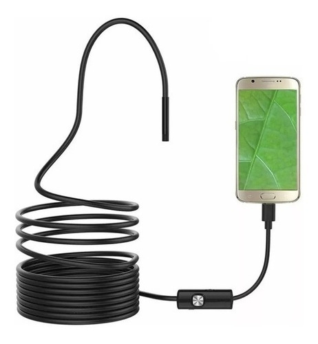 Cámara Endoscopio 7mm Otg 1.5m Android Entrada C Led Flexibl (Usado)