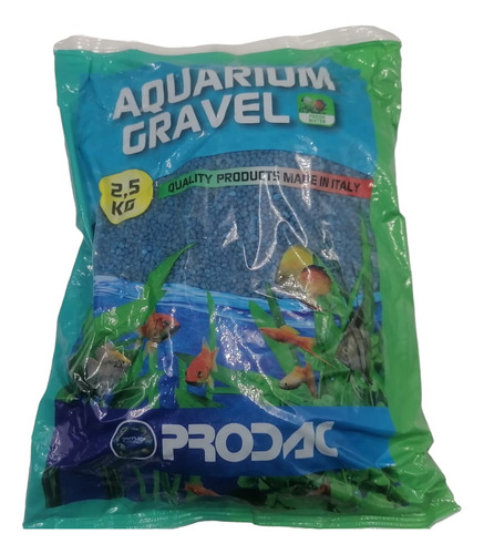 Prodac Grava Quarzo Blue 2,5kg Acaurio Peces Pecera