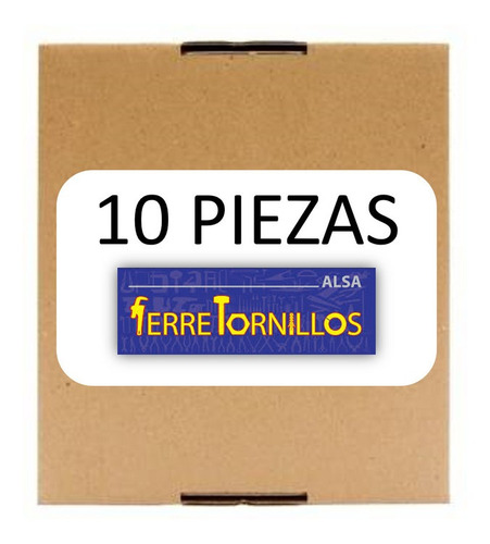 Kit Tornillo Hexagonal Grado 8 Fino Nf 1'' X 10'' (10 Pzs)