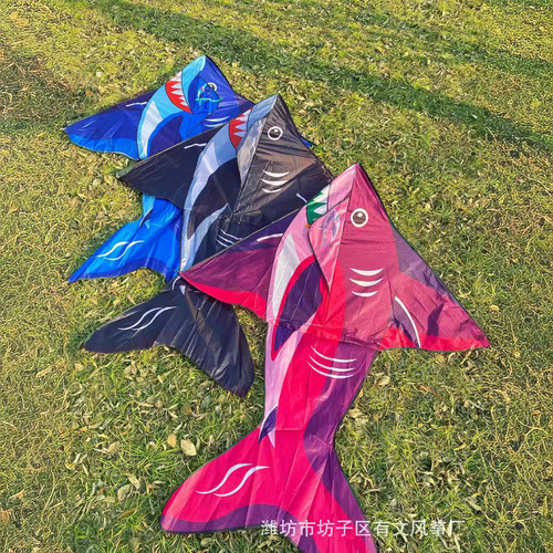 Shark Black Grey Shark De 1,6 M, Nueva Cometa Shark Dolphin