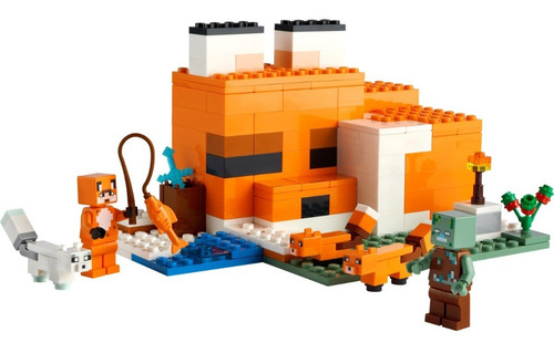 Imagen 3 de 5 de Bloques para armar Lego Minecraft 21178 193 piezas en caja