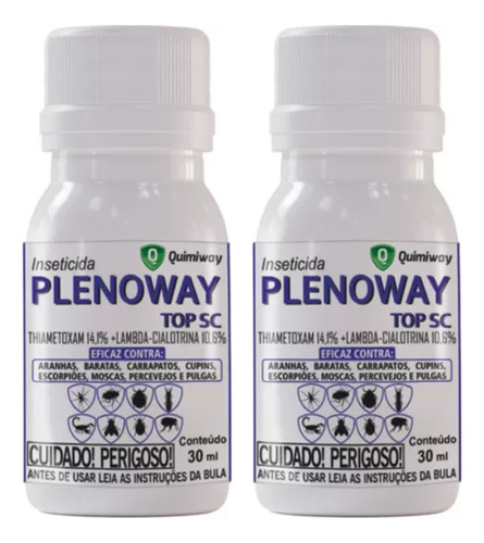 Veneno Escorpião Aranhas Baratas Plenoway Top 30ml Kit 2 Un.