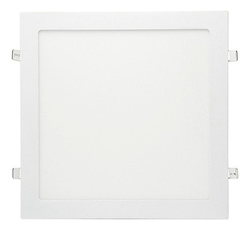 Panel Plafones Led Sica Techo 24w Cuadrado Backlit Embutir Color Blanco