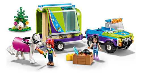 Lego Kit De Construcción Friends (216 Elementos): Remolque Del Caballo De Mia (41371)