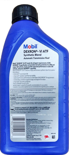 Aceite Mobil Transmisión Automática Dexron-vl Atf (10 Qt)