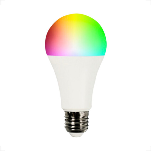 LUZ SOLLAR Lâmpada Led Rgb Smart Color E27 Bivolt Wifi App Google Alexa