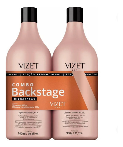 Combo Vizet Absoluté Shampoo 900ml+creme Condicionador 900g