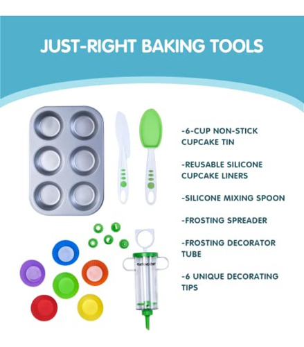 Juego De Cocina Curious Chef Kit De Decoración Y Cupcakes De
