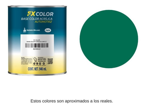 Fx Base Color 1 Lt Verde Orgánico Sherwin Williams 32407310