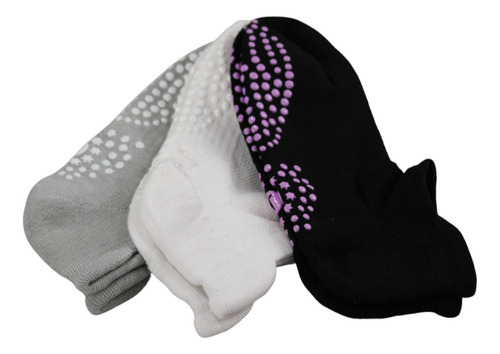 3 Pares Calcetines Mujer Wilson K3322 Antideslizante Colores Blanco/negro/gris Unitalla: 23 A 25 Cm