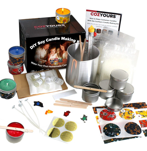 Cozyour Kit Fabricacion Vela Soja Para Adulto Juego Completo