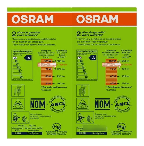 Foco Ahorrador Osram Dulux Micro Twist Luz De Día 23w 6pz Ms