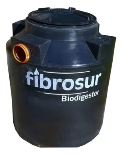 Biodigestor 1000 Litros Reforzado Fibrosur Oferta Negro