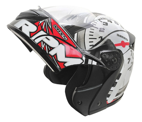 Capacete Mixs Gladiator Robocop Articulado Rpm Conta Giro