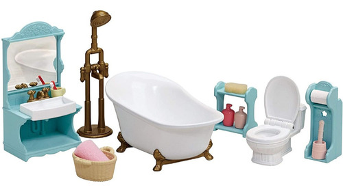 Calico Critters Baño Para Muñequitos Sylvanian Fam Ternurine