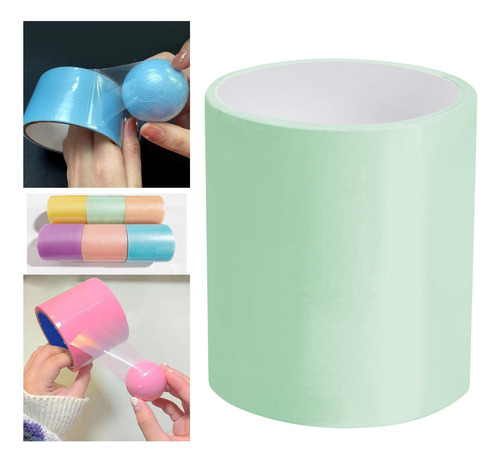 Sticky Ball Rolling Tape Game Wire Drawing Ball Cinta Verde