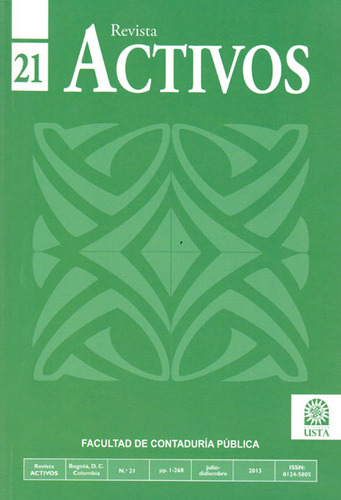 Revista Activos No. 21, De Varios Autores. 45805-21, Vol. 1. Editorial Editorial U. Santo Tomás, Tapa Blanda, Edición 2013 En Español, 2013
