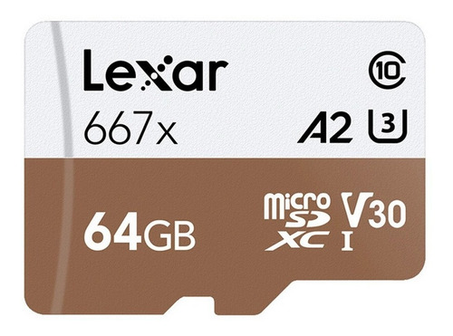 Lexar Microsd Tf Cartão De Memória Com 100mb/s -64gb