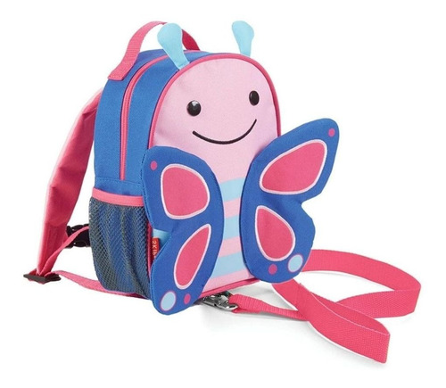 Mini Mochila C/ Alça De Segurança Zoo - Borboleta - Skip Hop Cor Azul