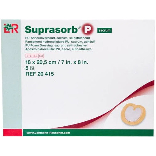 Suprasorb P/ Sacro/espuma De Poliuretano/ Caja 5 Pza