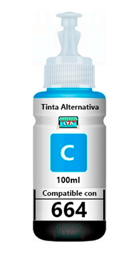 Botella Tinta Cian Alternativa Compatible Con L110